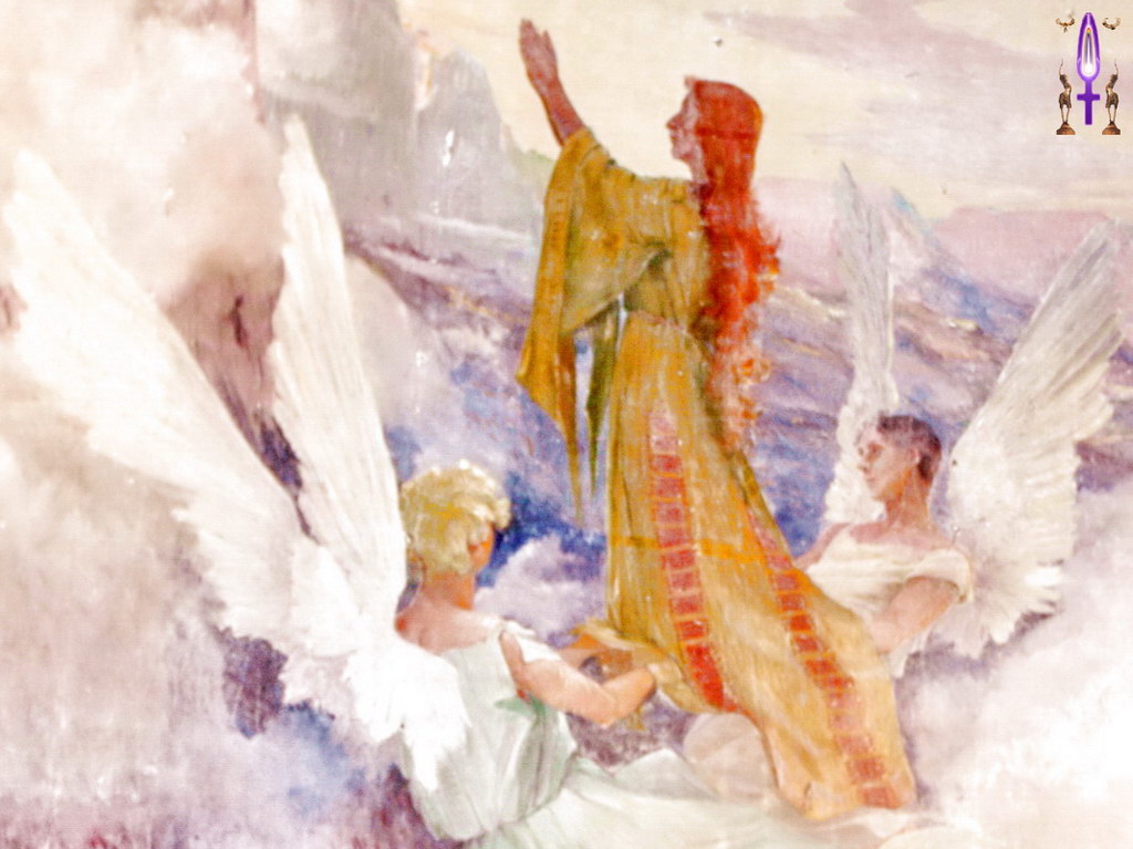 Album Magique d'Isapierre, Episode No 79 : Marie-Madeleine portée par les anges depuis la grotte de la Sainte Baume jusqu'au sommet du Saint Pilon...