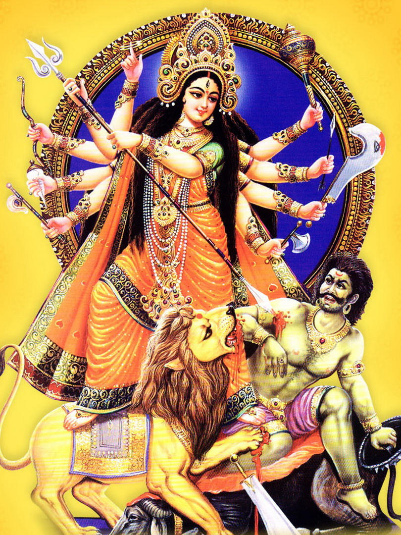 Image de la Déesse Hindoue Durga d'Isapierre No 13 