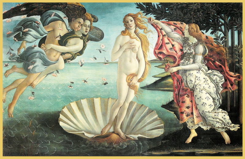 naissance d’Aphrodite sortant de la Mer…