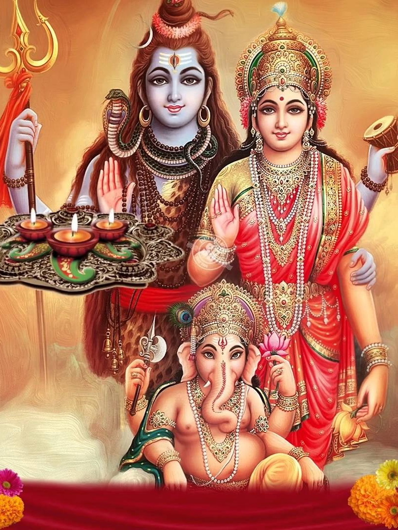 Image de Shiva avec Parvathi et Ganesh d'Isapierre No 13 