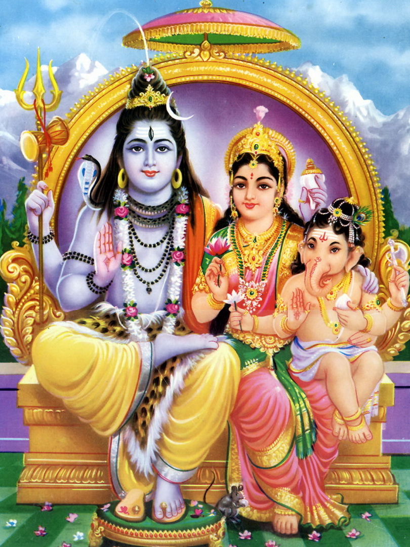 Image de Shiva avec Parvathi et Ganesh d'Isapierre No 17 