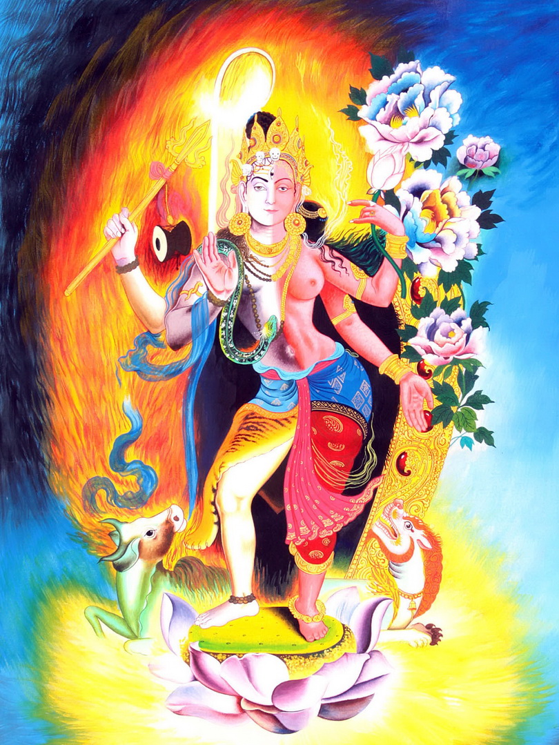 Image de Shiva dans sa forme androgyne Ardhanarisvhara d'Isapierre No 40 