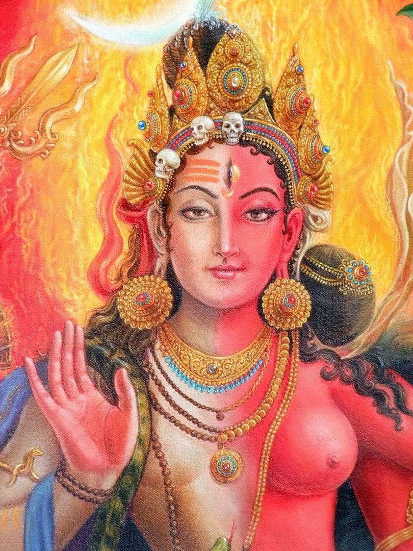 Image de Shiva dans sa forme androgyne Ardhanarisvhara d'Isapierre No 41 