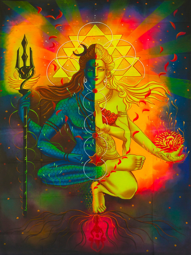 Image de Shiva dans sa forme androgyne Ardhanarisvhara d'Isapierre No 42 