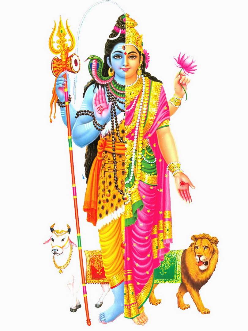 Image de Shiva dans sa forme androgyne Ardhanarisvhara d'Isapierre No 43 