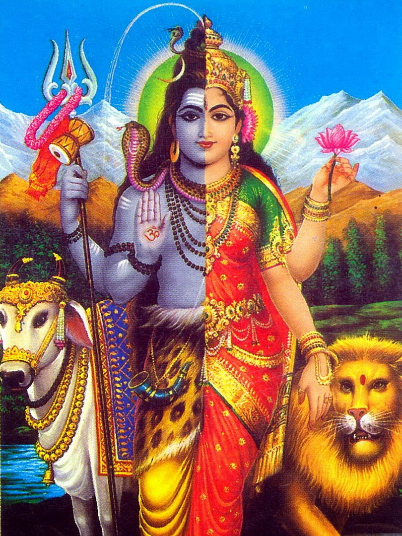 Image de Shiva dans sa forme androgyne Ardhanarisvhara d'Isapierre No 44 