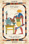 Le Devin, l'Arcane Majeur No 15 du Tarot Egyptien de Laura Tuan...