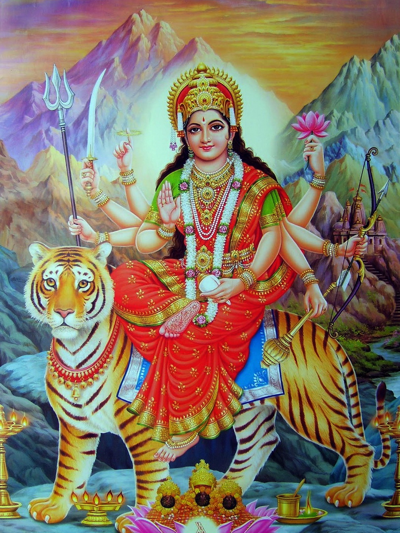 Image de la Déesse Hindoue Durga d'Isapierre No 16 