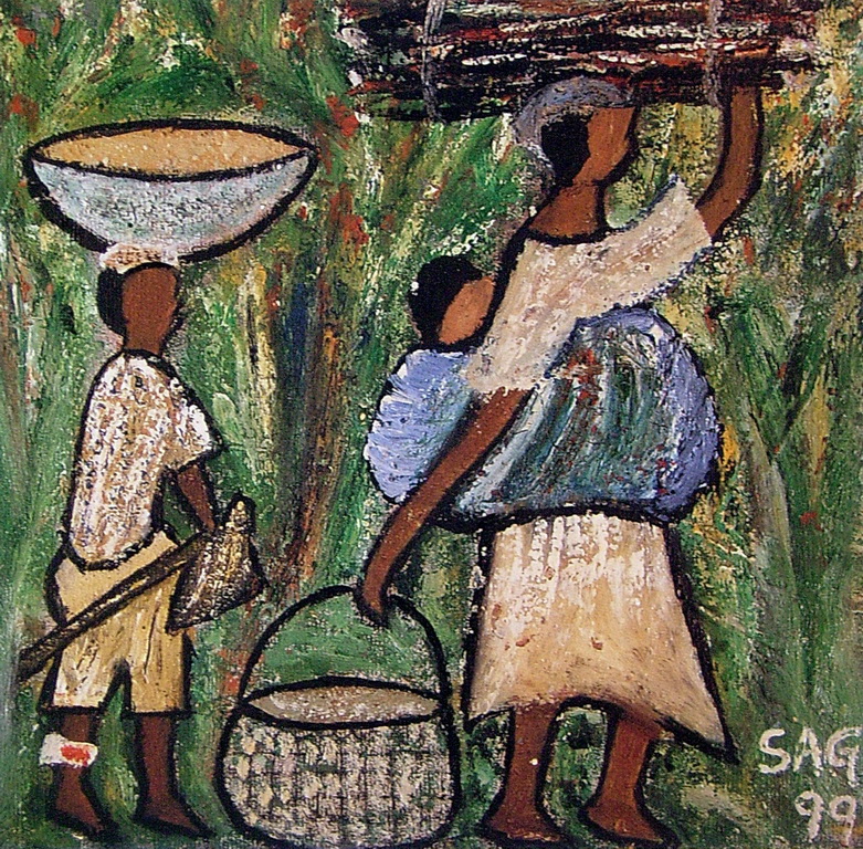 Peinture No 101 Sylvie Brigitte Amoussou-Guenon, Bénin