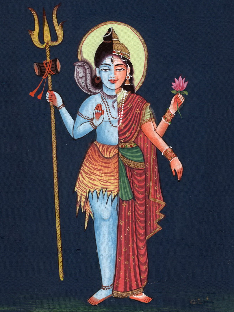 Image de Shiva dans sa forme androgyne Ardhanarisvhara d'Isapierre No 45 